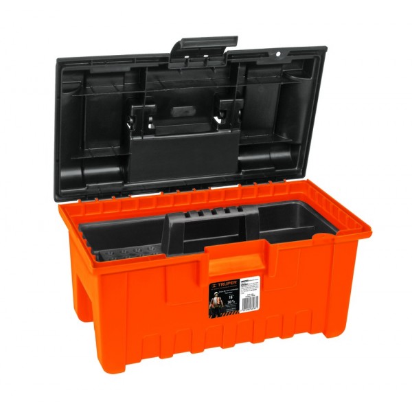 CAJA NARANJA 16" TAPA NEGRA