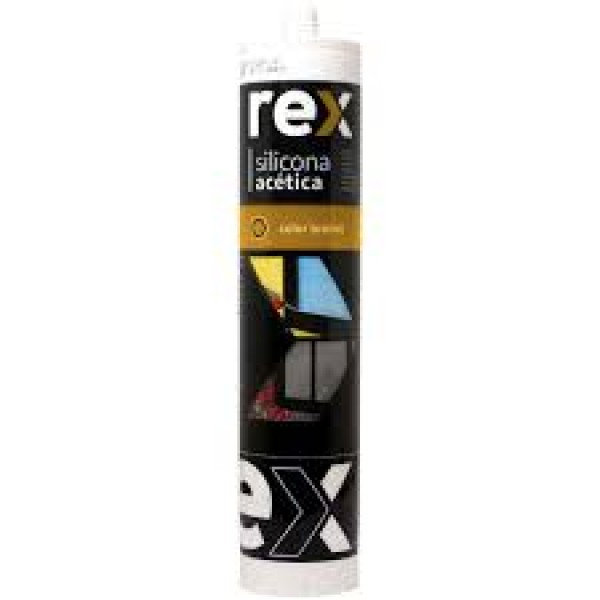 REX SILICONA ACETICA ALUMINIO 300ML (30364)