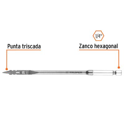 Broca Planas Para Madera Diametro 1-1/2" (38 mm)