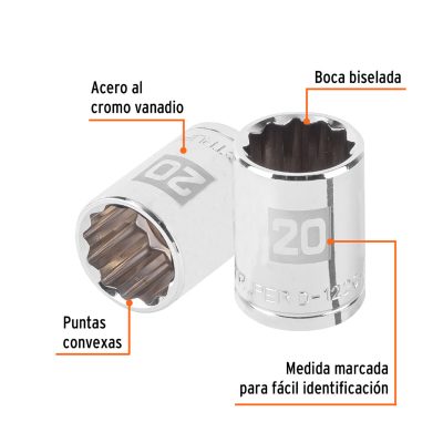Dados 12 Puntas Milimétricos 20 mm