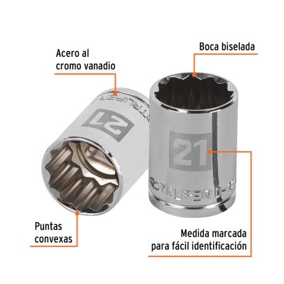 Dados 12 Puntas Milimétricos 21 mm