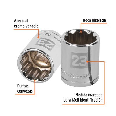 Dados 12 Puntas Milimétricos 23 mm