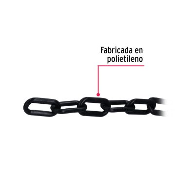 Cadenas Plásticas 8 mm Negro