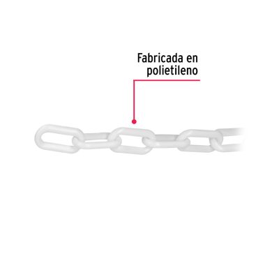 Cadenas Plásticas 8 mm Blanco
